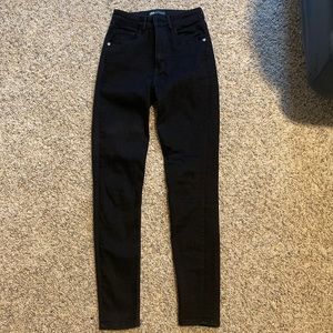 Zara stretchy jeans, size 4, black
